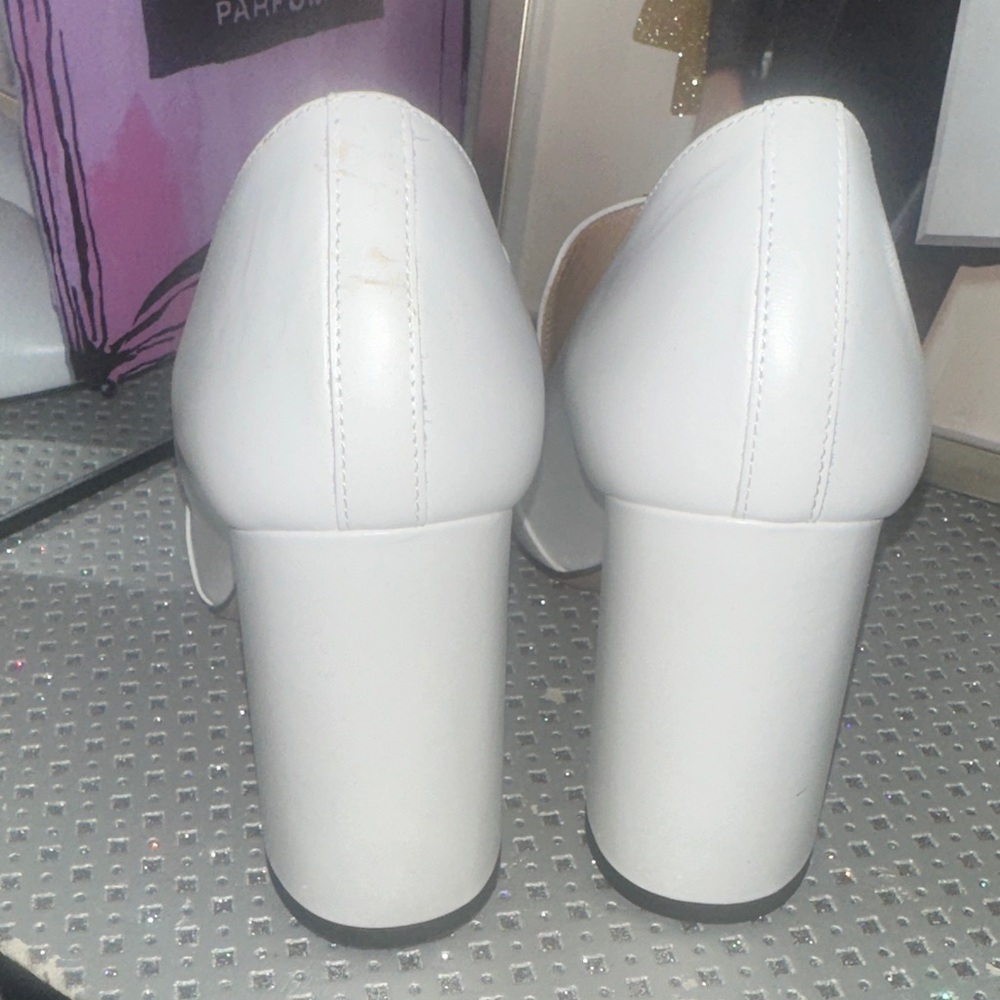 Lewit White Leather Loafers - Picture 4 of 10